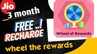 Jio data offers today 3 month free recharge wheel the rewards