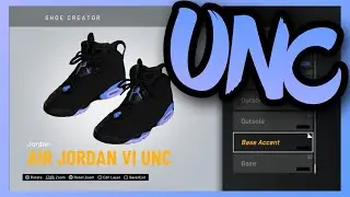 NBA 2K20 Shoe Creator - Air Jordan 6 &ldquo;UNC