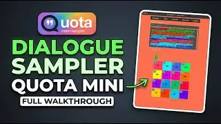 Quota Mini Walkthrough: The Dialogue Sampler for Producers (Highlight Text &rarr; Export Clips)