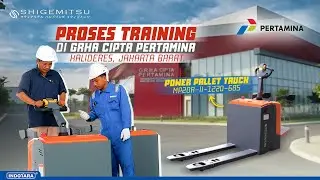 TRAINING SHIGEMITSU POWER PALLET TRUCK MP20R-II-1220-685 DI GRHA CIPTA PERTAMINA