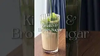 Let&rsquo;s make Kinako Brown Sugar Matcha Latte with 7-11 stuffs 🍵🥜#Matcha #kinako #brownsugar #recipe