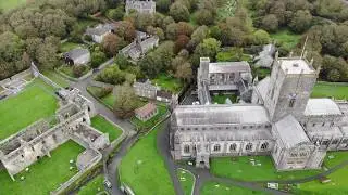 St Davids Cathedral Drone Movie 4K HD