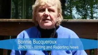 Welcome to JRN 300 - Writing and Reporting News