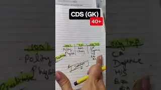 Score 40+ in CDS 1 2023 GK | Study only 2 hours a day | CDS 1 2023 Preparation #cds12023