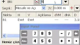 Spectra Precision Survey Pro Kullanımı - 004 Geriden Kestirme