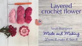 Crochet layered flower