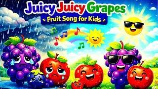 🍇 Juicy Juicy Grapes | Fruit Song | Nursery Rhymes for Kids 🍎