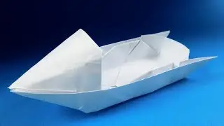 How to make a origami jet ski - Origami Motorboat
