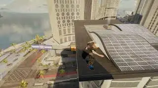 Huge backside flip over roof gap