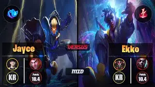 Naehyun JAYCE (Mid) [Summon Aery] VS EKKO - Grandmaster KR Patch 10.4