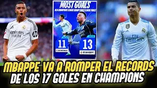 💥MBAPPE VA A PULVERIZAR EL RECORDS DE MAS GOLES EN UNA EDICIÓN DE CHAMPIONS DE CRISTIANO RONALDO 🤫👌