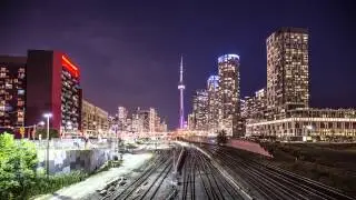 Toronto CN Tower Fireworks Time-lapse - PanAm