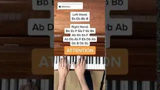 Charlie Puth - Attention (EASY Piano Tutorial with Letter Notes) #Shorts