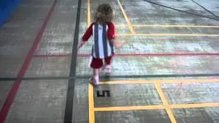 Layla plays football
