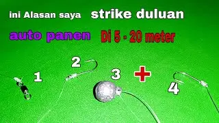 rangkaian ampuh mancing dasaran // spot bebatuan pasiran dan karang dangkal // kedalaman 20 meter