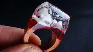 HOW TO MAKE A COOL RING of RESIN and WOOD | DIY