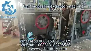 Barrier washer extractor machine