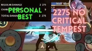 Wolf Wind Shadow Fight 2 Personal Record Damage No Critical Tempest ( 2275 Regular Damage )
