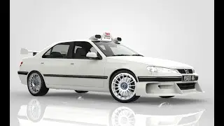Peugeot 406 Taxi 2 3D Model