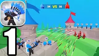 Merge Archers: Castle Defense -Gameplay Walkthrough |Part 1(ios,Android) 