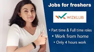 WIZKLUB hiring | Jobs for freshers | Part time jobs | Edtech jobs #jobsforfreshers