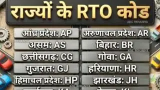 🔥 India All States RTO Code Live | Complete Vehicle Registration Codes | GK & Driving Knowledge 🔴