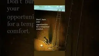 Don't burn your opportunities for temporary comfort. #a2z #motivation  #quotes #shortsvideos #viral