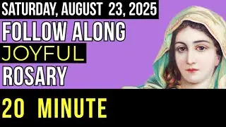 WATCH - FOLLOW ALONG VISUAL ROSARY for SATURDAY, AUGUST 23, 2025 - BE STILL MY SOUL