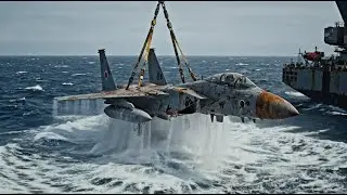 Salvaging and restoring a Mitsubishi F-15J Eagle aircraft from the ocean
