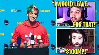 Twitch Streamers *REACT* to Ninja Leaving for Mixer!