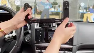 How to install the rearview mirror phone mount?
