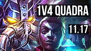 KASSADIN vs EKKO (MID) | 1v4 Quadra, 14/0/3, 10 solo kills, Legendary | EUW Master | v11.17