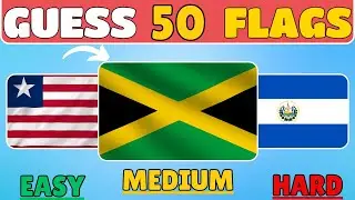 Guess 50 Flags Challenge! 🌍🚩 How Many Can You Recognize?