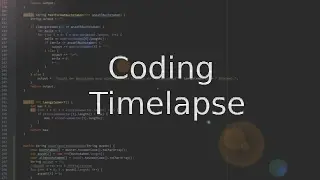 Java Coding Timelapse | Textanalyse Tool | Chronolapse