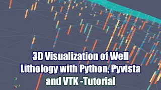 3D Visualization of Well Lithology with Python, Pyvista and VTK - Tutorial