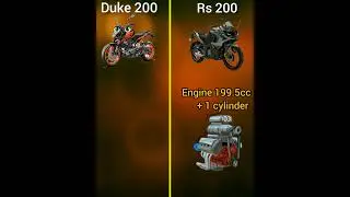 ktm Duke 200 vs pulsar rs 200 comparison video #shorts by Facts Motoworld