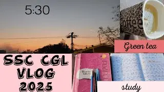 5:30 am Daily routine 🎯 SscCglVlog 2025 // A day in my life..#ssc #cgl #chsl #2025 #video