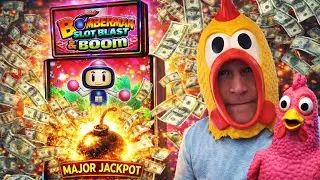 Bomberman Slot Boom Major Jackpot - Huge Win! #slots #casino #gambling 