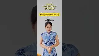 Thank you so much for your help in Chinese