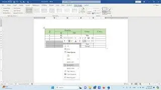 Microsoft word Table Border And Shading