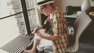 Playing rhythm change before Detroit jazz festival stage