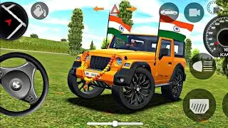 modified mahindra Thar 😈Indian cars simulator 3D || android gameplay || Gadi Wala Game || Thar Game