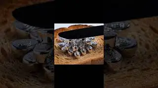 Silver Ingots Spread ASMR 🥈✨Perfectly Shaped Ingots Melts on Toast #asmr #silver #relaxing #relief
