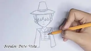 Как нарисовать загадочного K-pop охотника на демонов/Брейдона Дрю Висту