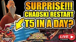 Restart? Yup Let's GO! Can We Get T5 In 1 Day? - Rise of Kingdoms