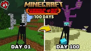 Minecraft 100 Days Hardcore But i m Enderman!!!!!