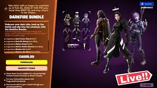 🔴 *NEW* FORTNITE DARKFIRE BUNDLE UPDATE! ITEM SHOP TODAY! (Chapter 7 LIVE)