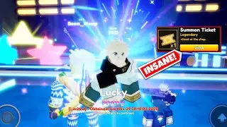 INSANE LUCK! I USE 1 LEGENDARY TICKET TO SUMMON MYTHIC LUCK in Anime Adventures