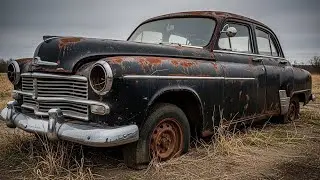 ASMR Restoration — She Sold Me Her Completely Abandoned Old Black Car  Silent Full Rebuild