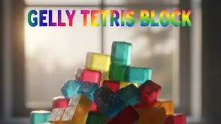 A Tetris gummy Blocks 🍬🧊 #tetris #gummyrace 